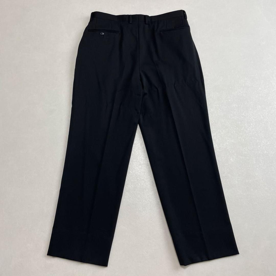 セヴィルロウ セットアップ ダブルスーツ ブラック カシミヤ混 アジャスター