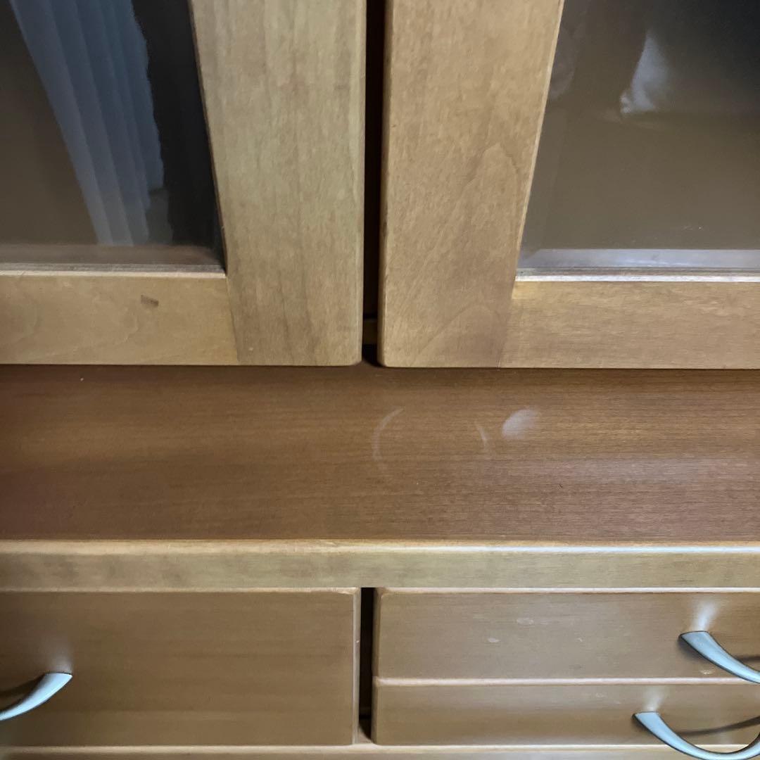 天然木使用　国産　食器棚