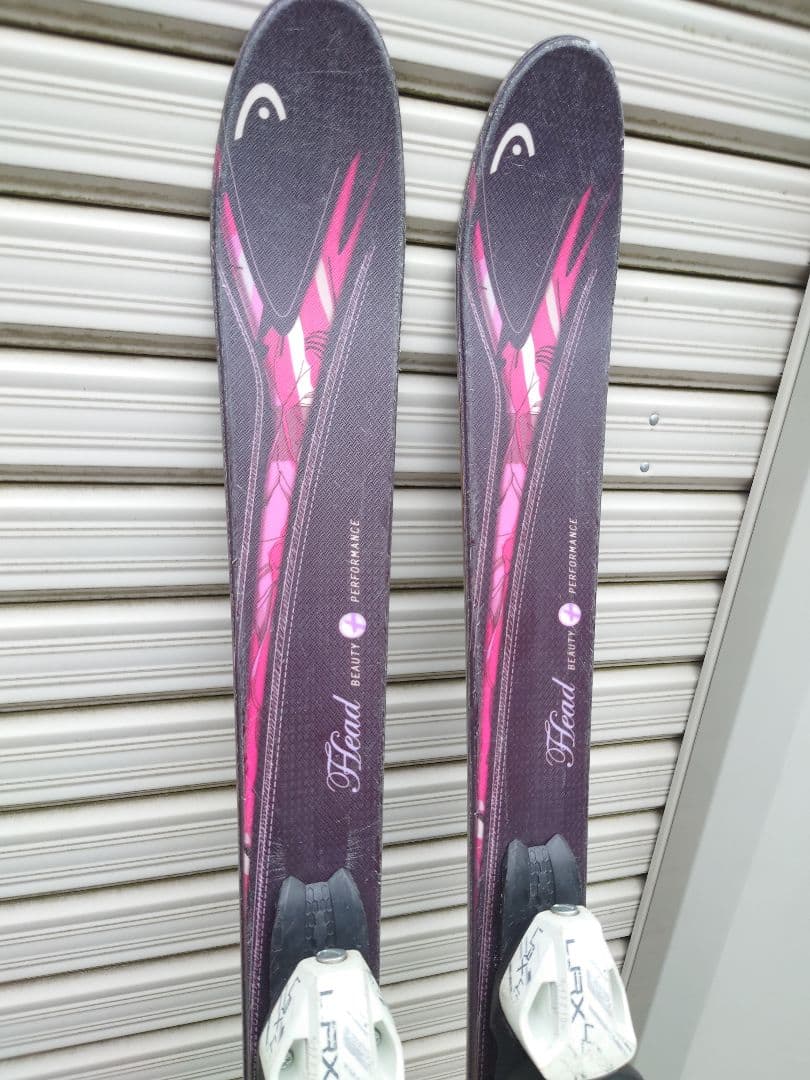 子ども　ジュニア　スキー板　HEAD　107cm 可動式　　ストック付き