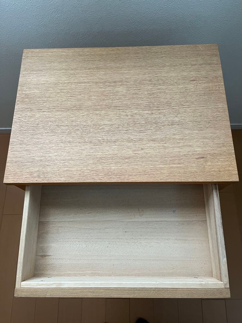 【出品5/7まで　最終価格】無印良品　木製キッチンワゴン　タモ材　廃盤品