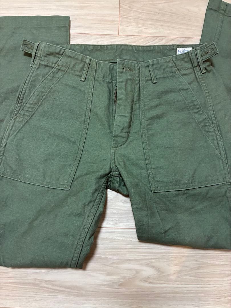 【美品】orslow オアスロウスリムフィット ファティーグパンツ　S