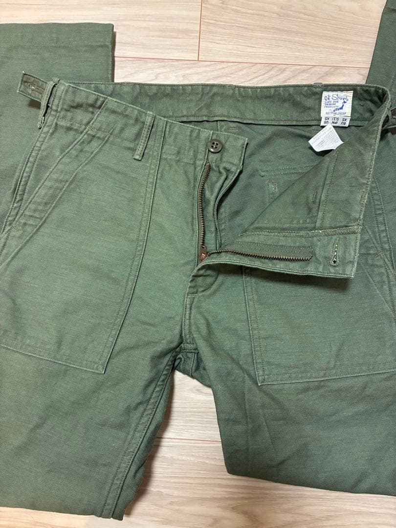 【美品】orslow オアスロウスリムフィット ファティーグパンツ　S
