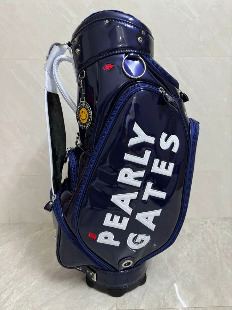 j*i様 PEARLY GATES キャディバッグ ネイビー ゴルフバッグ