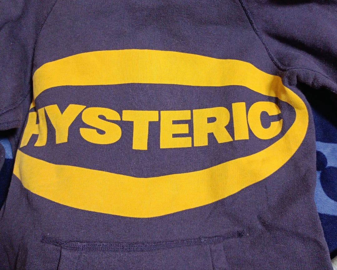 ヒステリックグラマー ロゴ プルパーカー ラグラン