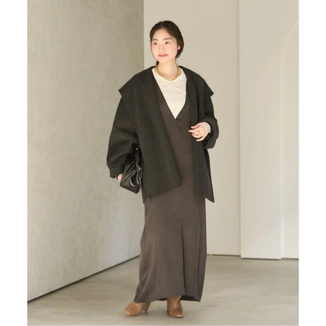 【美品】plageハミルトン DRAPE MIDDLE コート