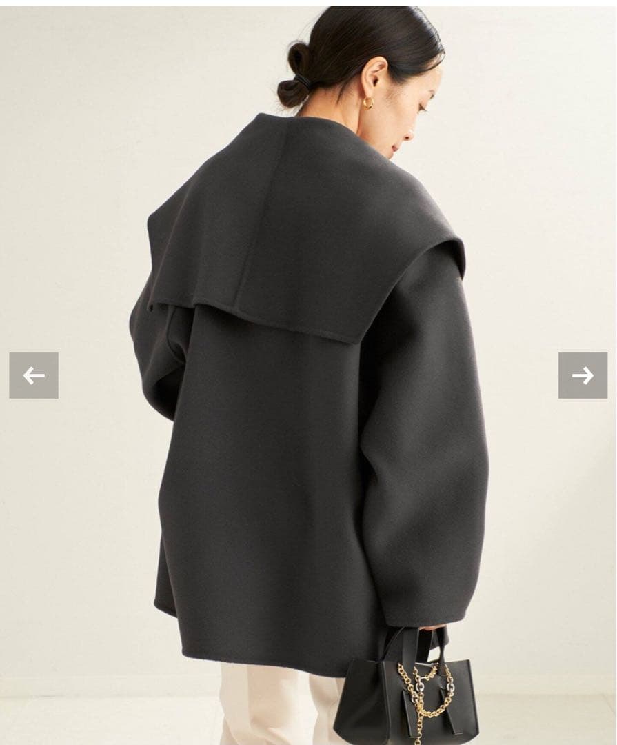 【美品】plageハミルトン DRAPE MIDDLE コート