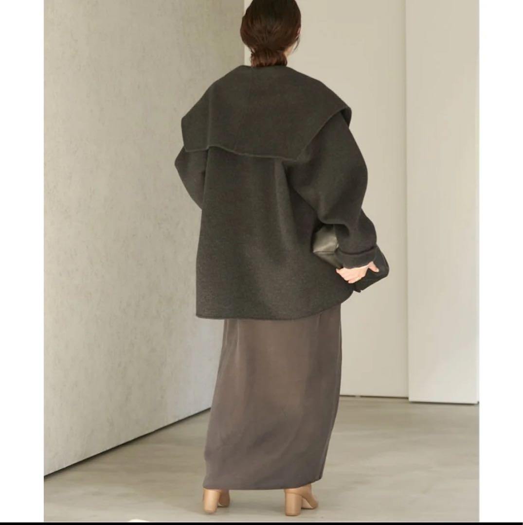 【美品】plageハミルトン DRAPE MIDDLE コート