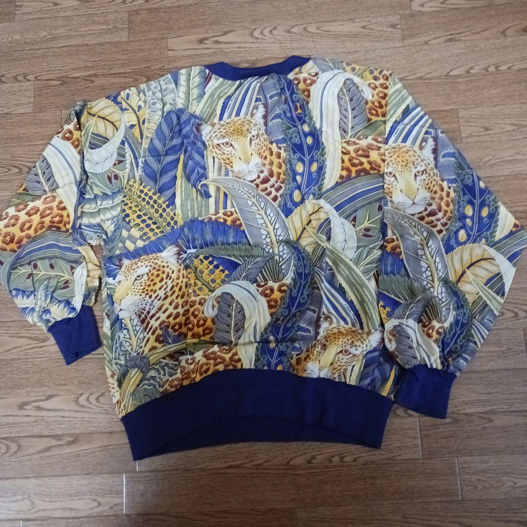 【美品】サルバトーレフェラガモ　シルクブラウス　カットソー　アニマル柄　パープル