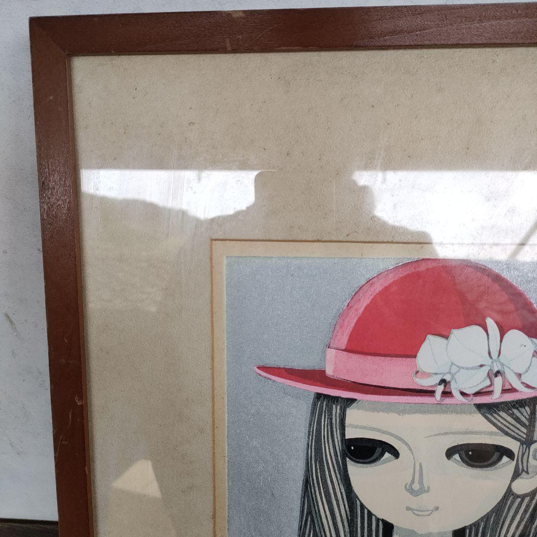 【真作】池田修三 一月 1982年 直筆サイン 木版画 日焼けあり 45×35