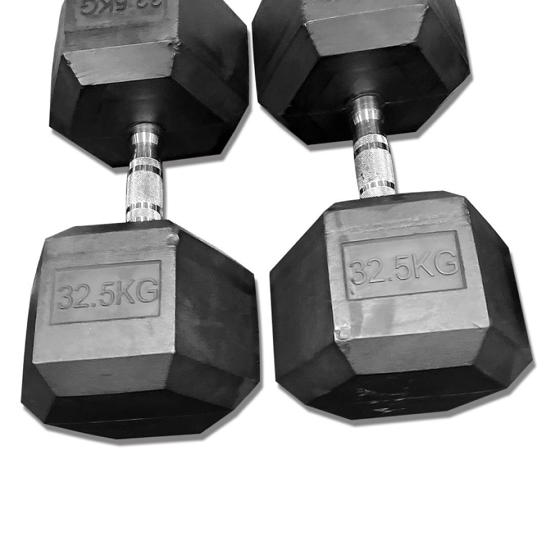 2500円割引　ヘックスラバーダンベル　27.5㎏　2個