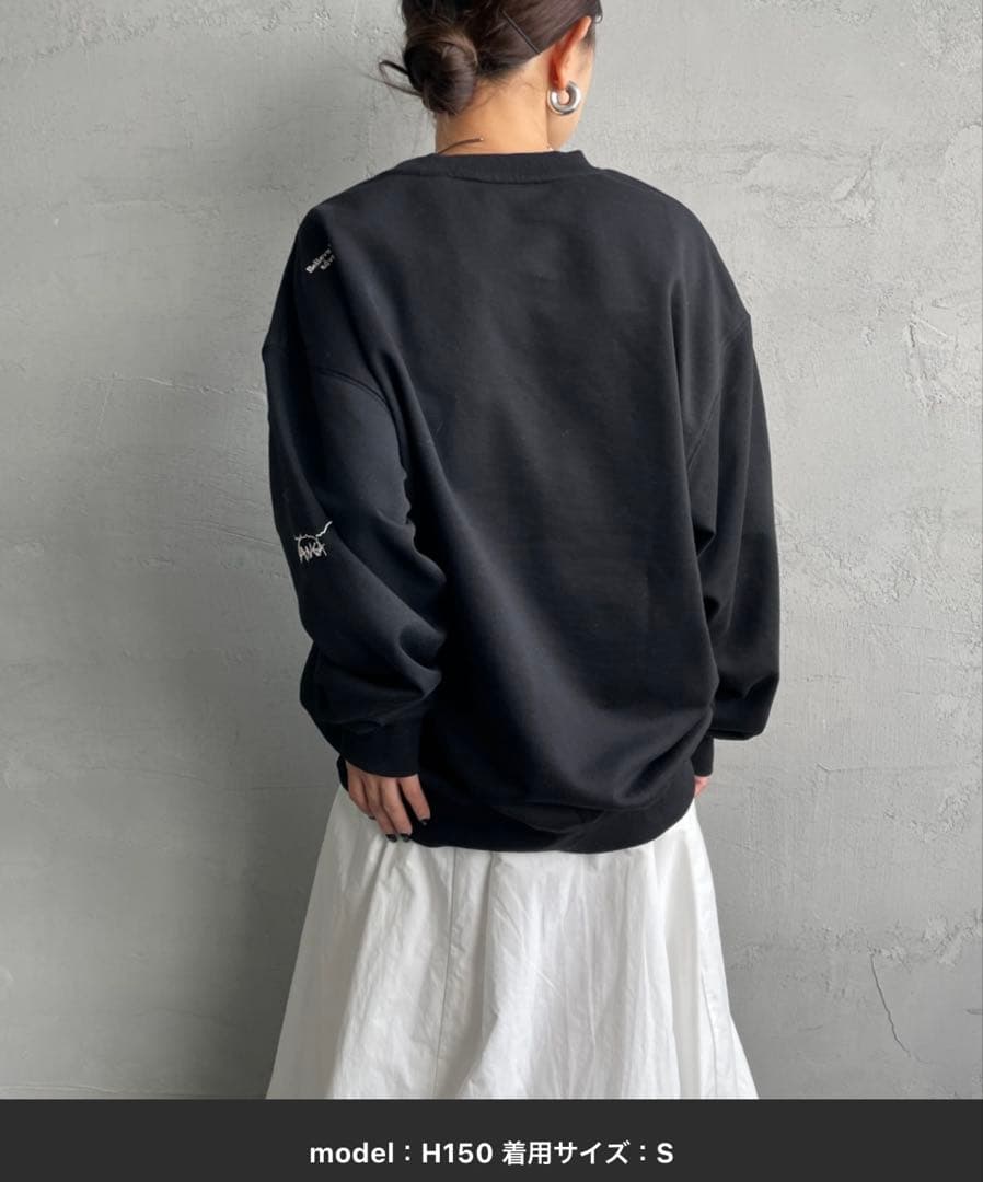 NANGA/ナンガ」 別注 ワンポイントロゴ刺繍 ジップポケットスウェット