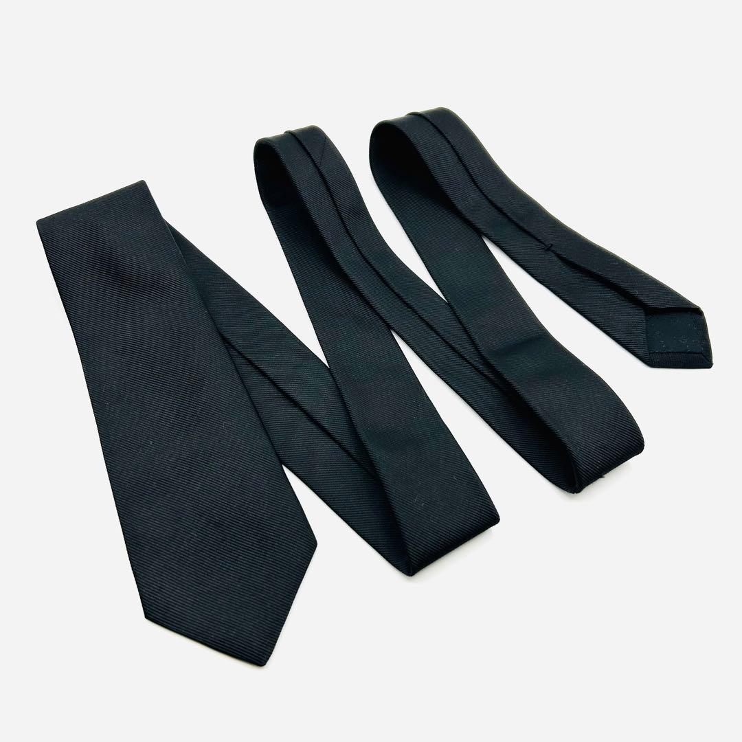 ✨美品✨GUCCI トラ　虎刺繍　現行タグ　シルク　ブラック　ネクタイ