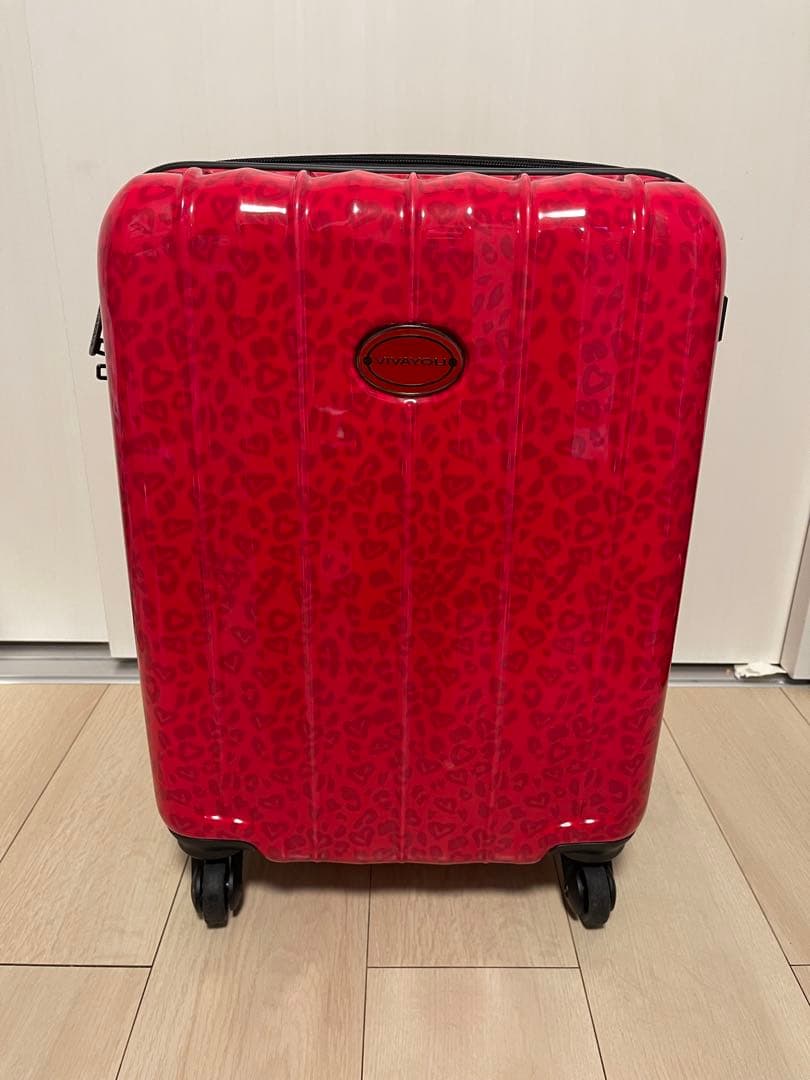 VIVAYOU　レッドヒョウ柄キャリーケース
