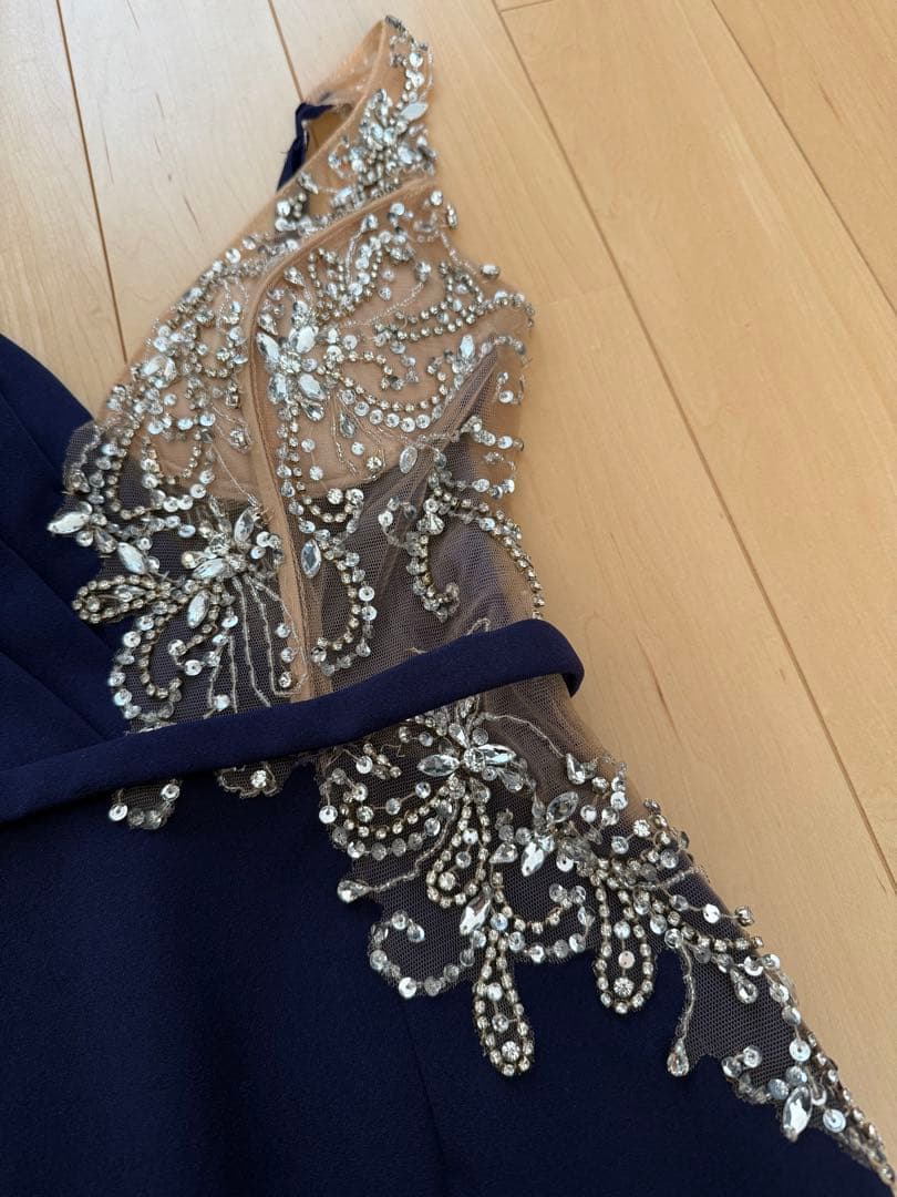 IRMA✩ネイビー✩ドレス✩キャバドレス✩ビジュー