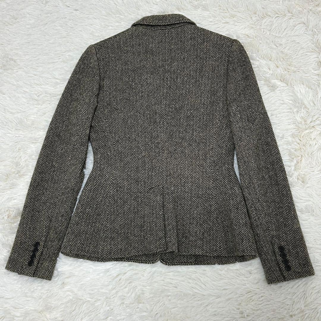 【美品】ラルフローレン ウール ツィードジャケット ヘリンボーン 11号