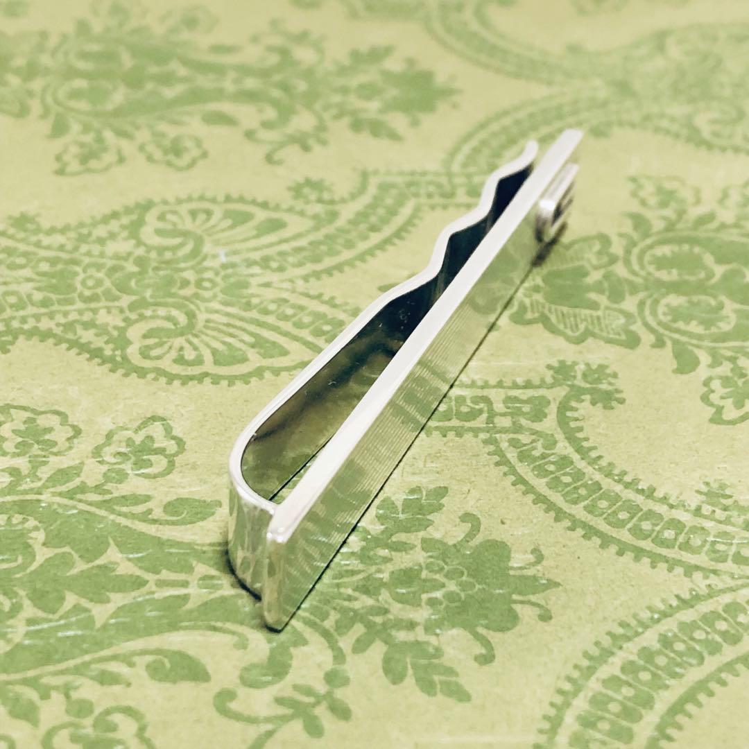 GUCCI Gロゴ ネクタイピン ダイバー シルバー J251027