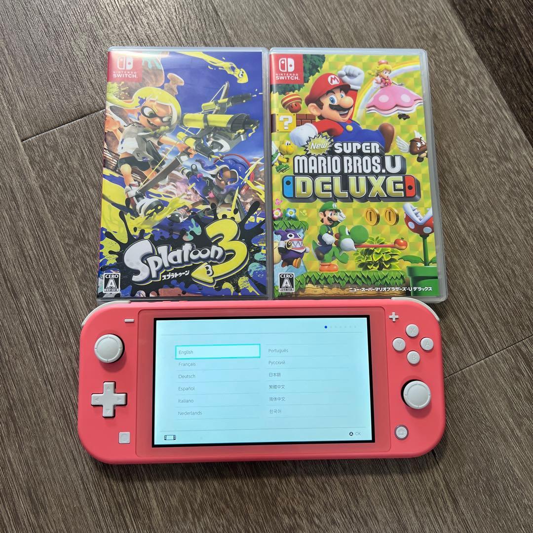 Nintendo switch lite コーラル