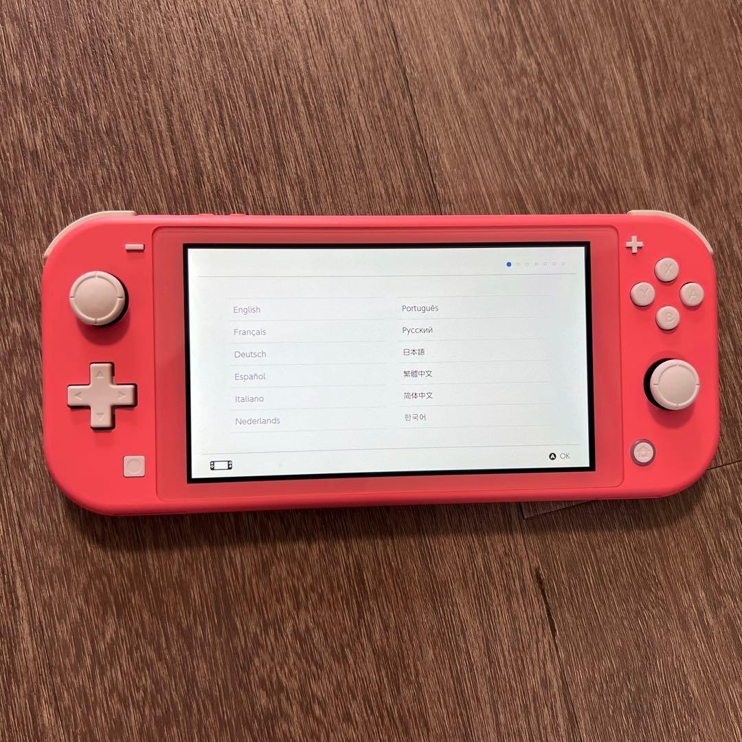 Nintendo switch lite コーラル