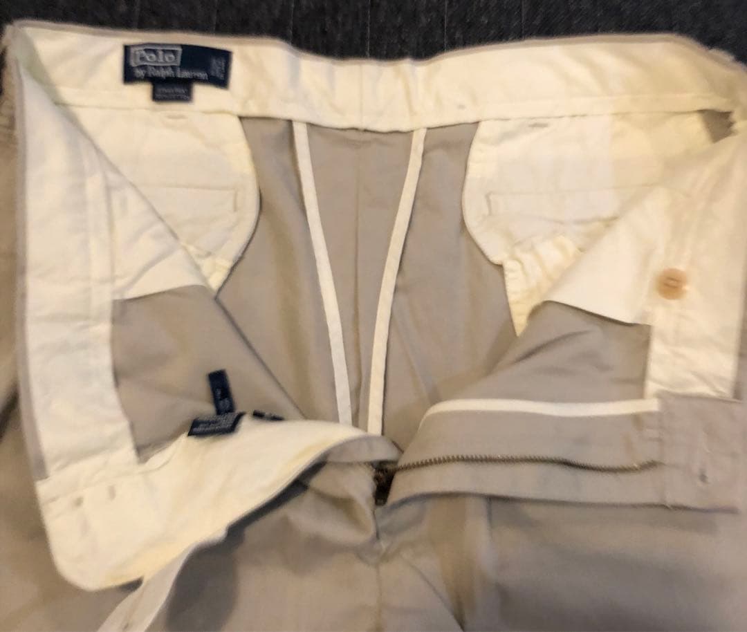 90s ラルフローレン　ツータックチノ　ETHAN PANT スリランカ製