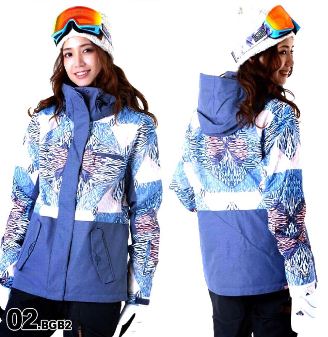 ROXY スキーウェア ジャケット スノーウェア アニマル ゼブラ 幾何学模様