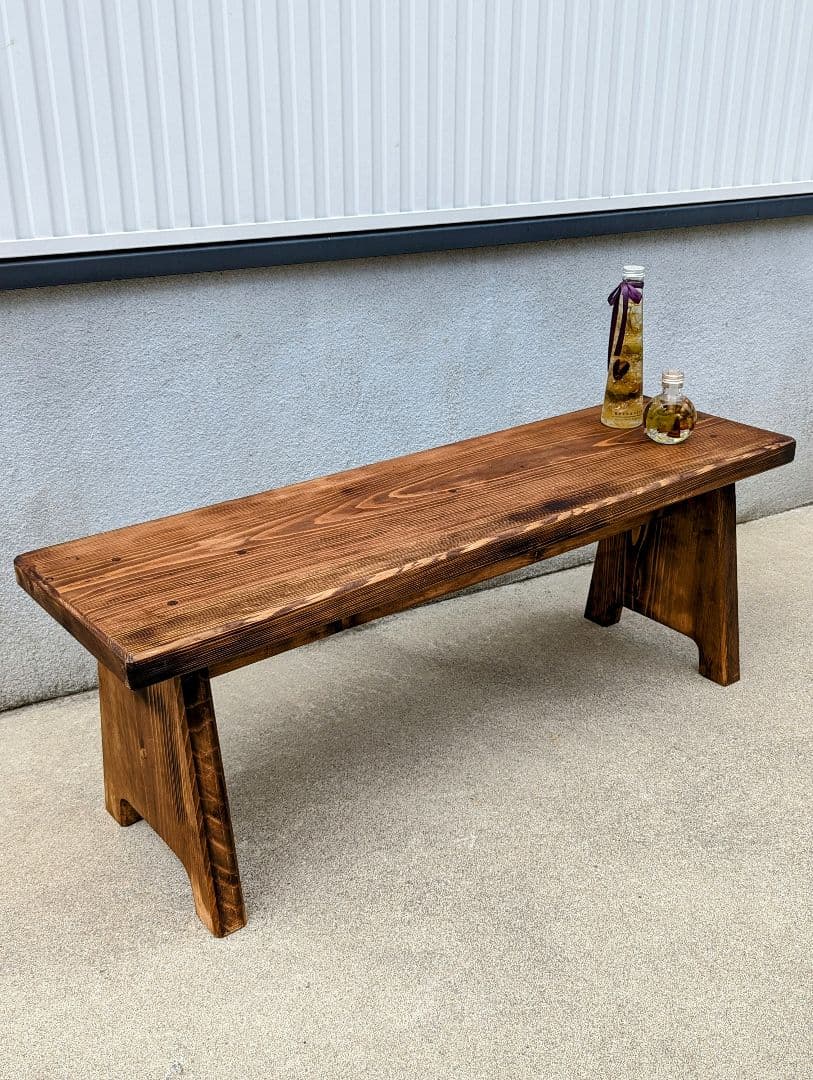 スツール　ベンチ　　　古材風