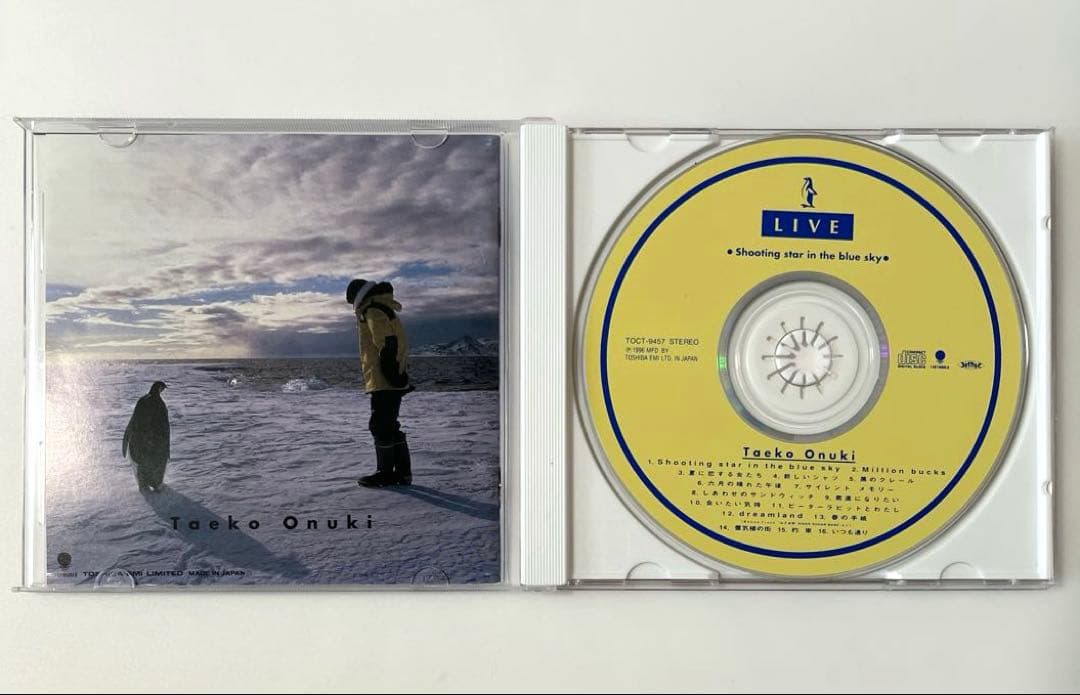 ライブ盤 大貫妙子 Shooting star in the blue sky