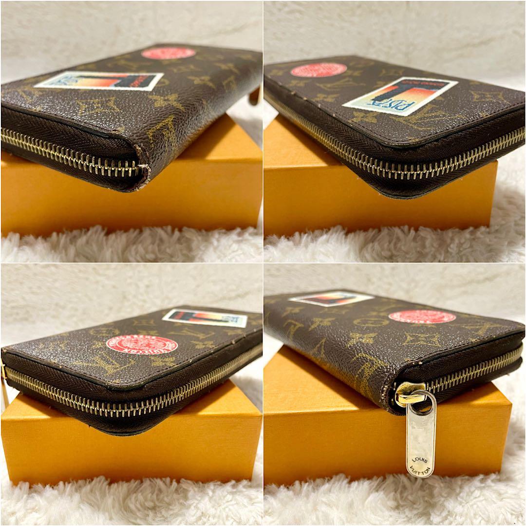 ルイヴィトン モノグラム ステッカー ジッピーウォレット コクリコ M62149
