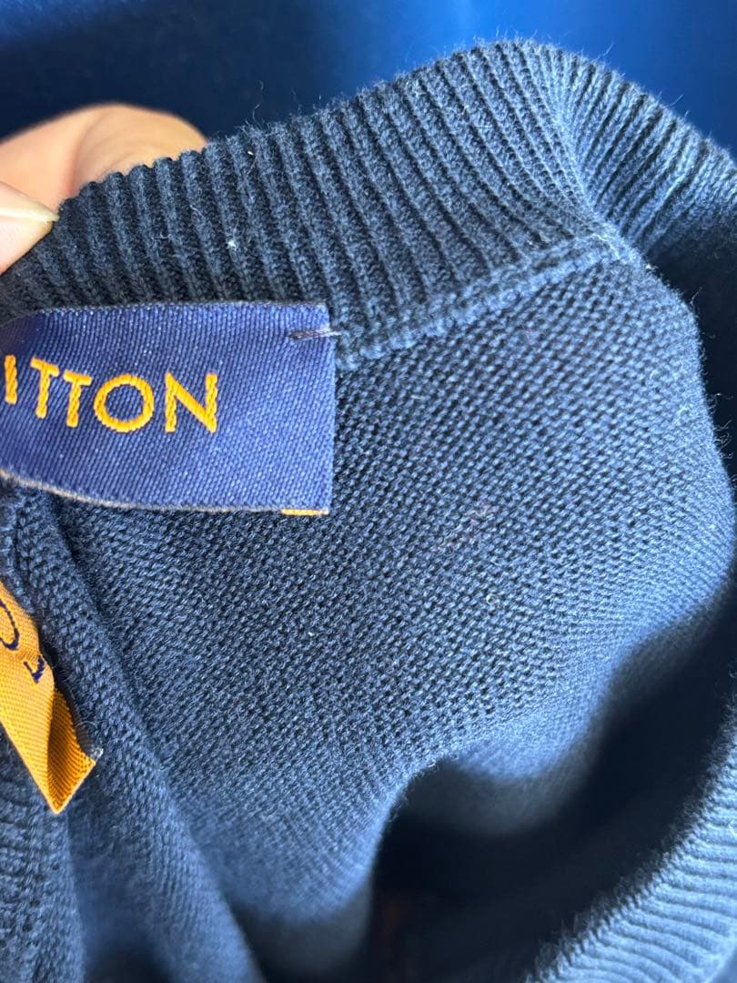 【訳アリ品】Louis Vuitton ハートロゴ Tシャツ ネイビー