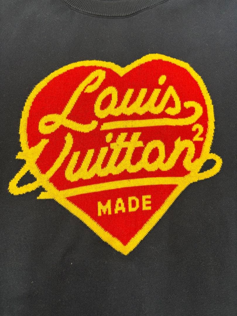 【訳アリ品】Louis Vuitton ハートロゴ Tシャツ ネイビー