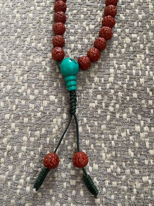 インド　ルドラクシャのネックレス　数珠