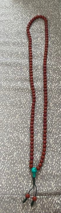 インド　ルドラクシャのネックレス　数珠