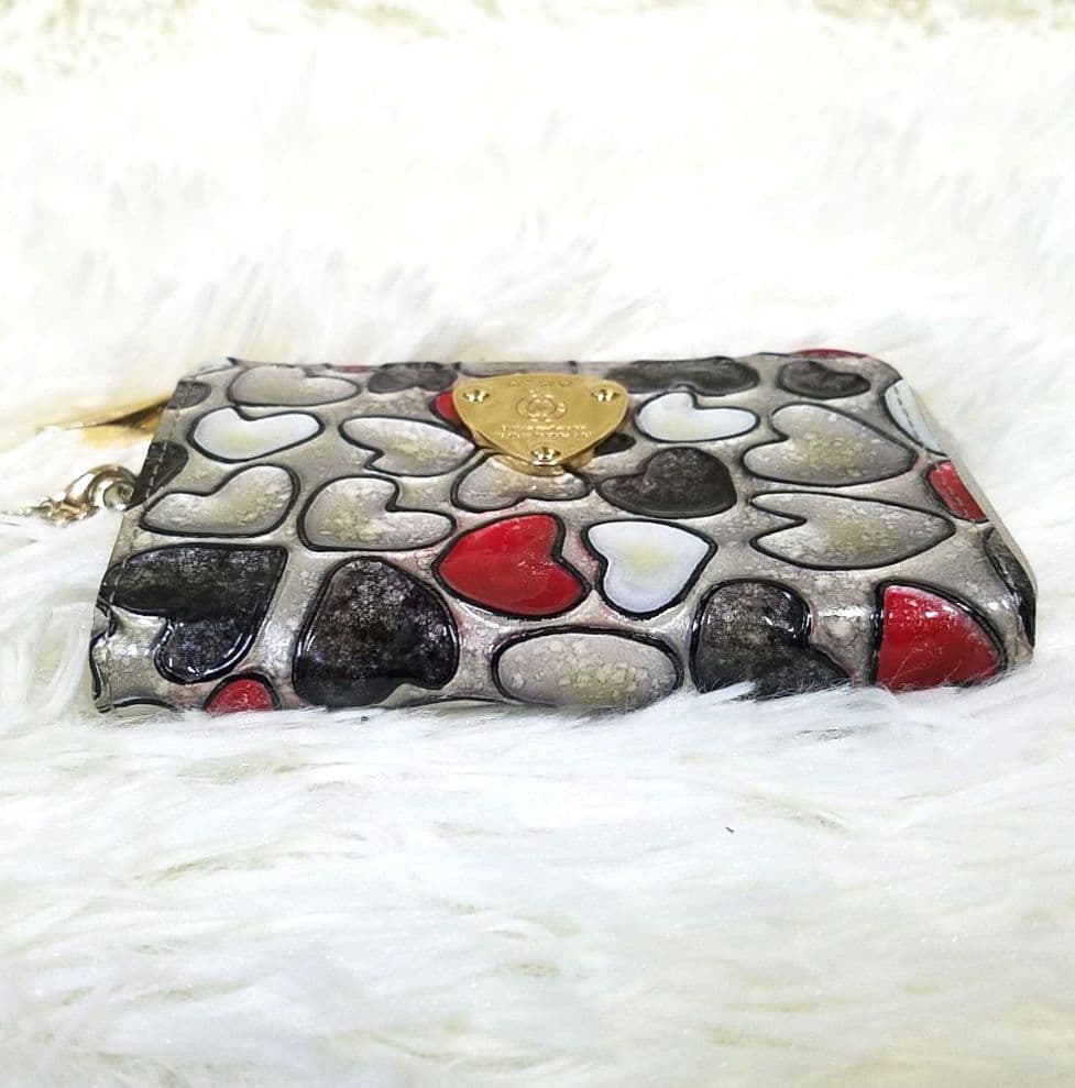 【極美品】ATAO ベル キーケース ミニ財布 ハート柄 3連