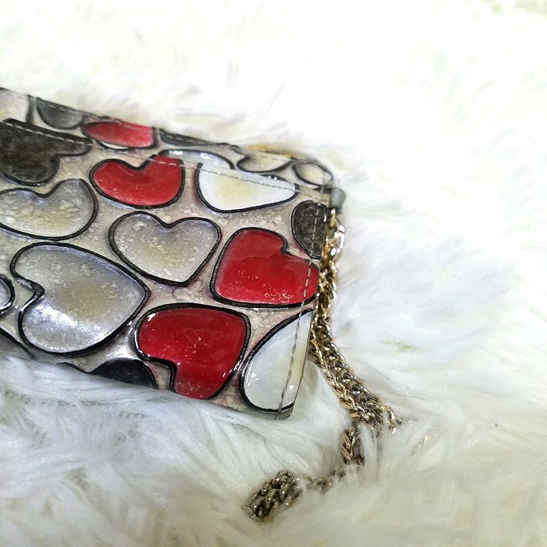 【極美品】ATAO ベル キーケース ミニ財布 ハート柄 3連