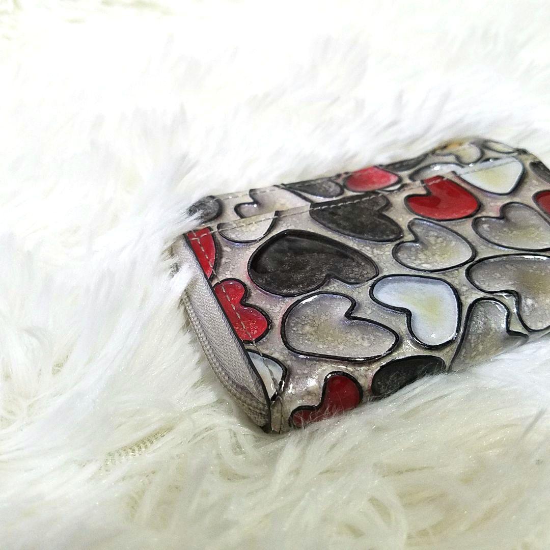 【極美品】ATAO ベル キーケース ミニ財布 ハート柄 3連