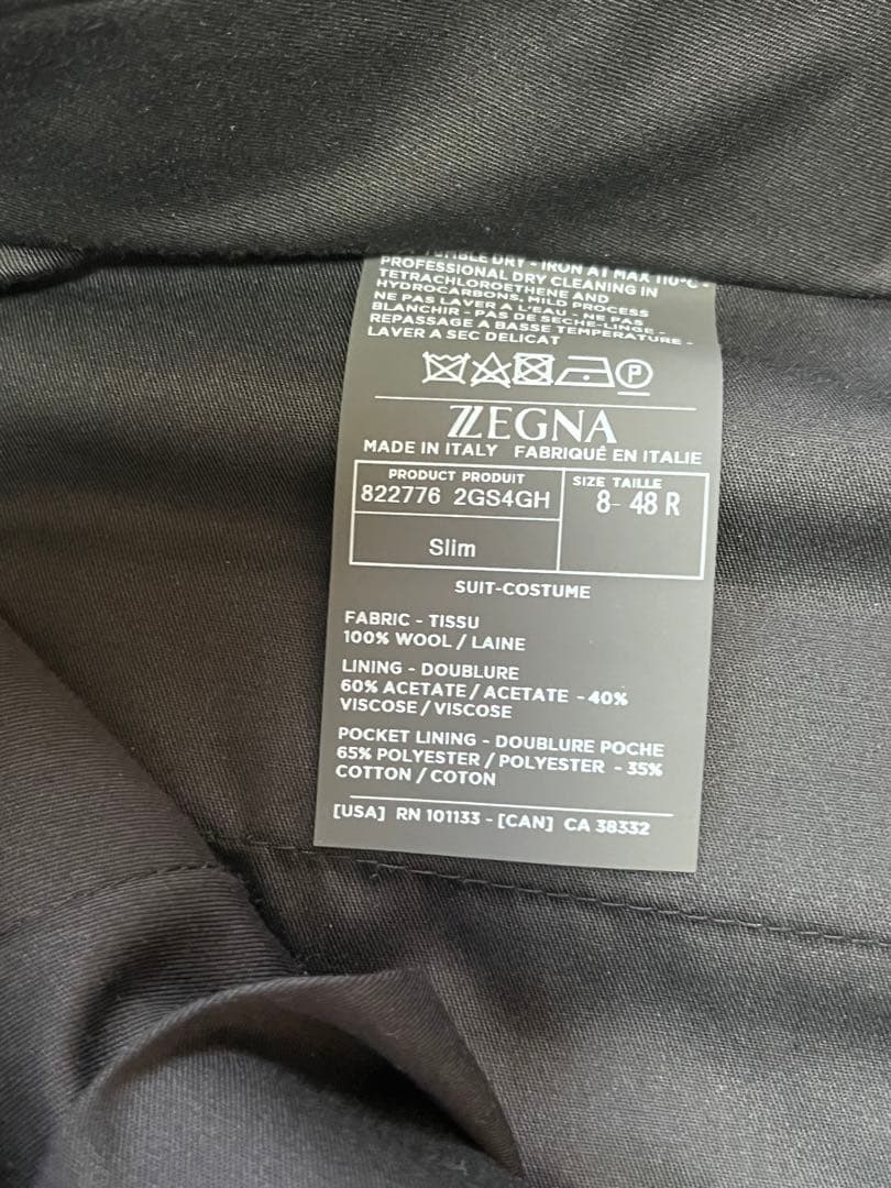 ZEGNAセットアップスーツ