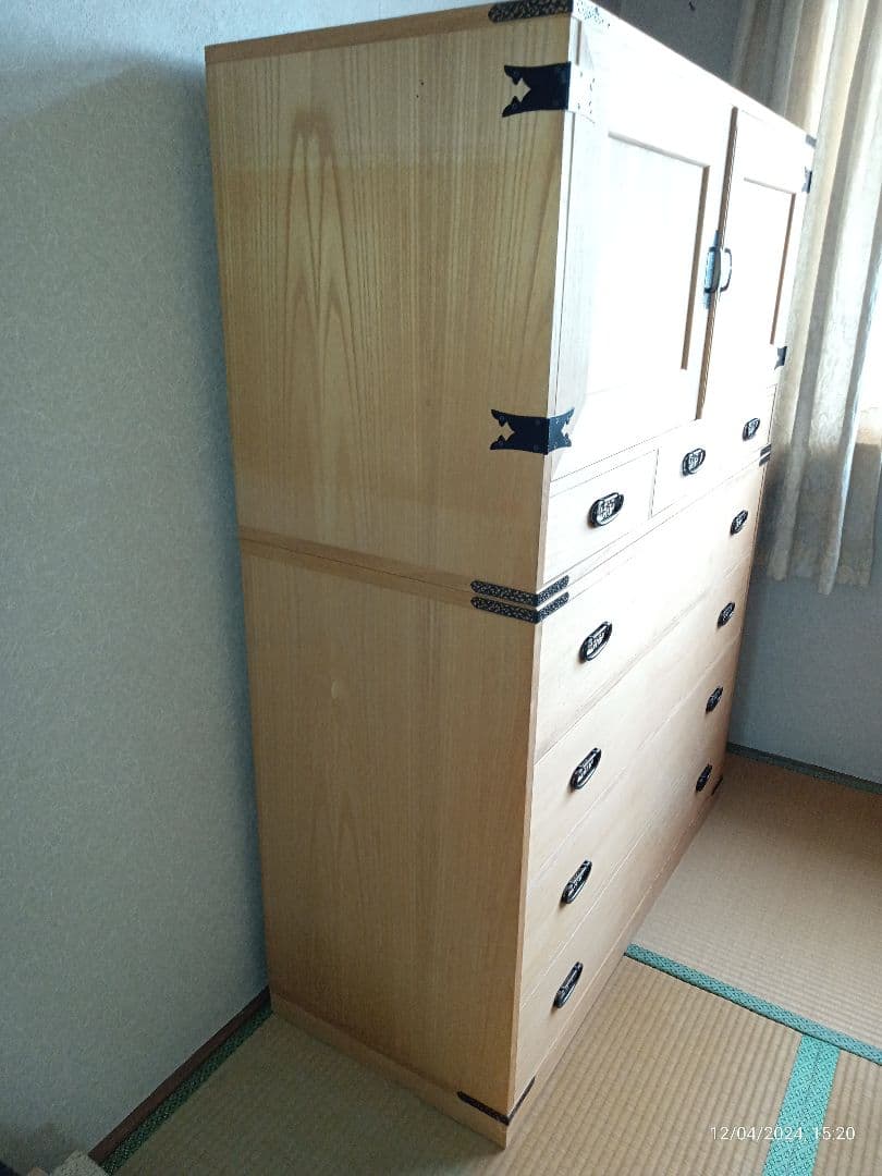 桐箪笥　桐たんす　桐タンス　着物箪笥　和箪笥　昭和レトロ 扉盆