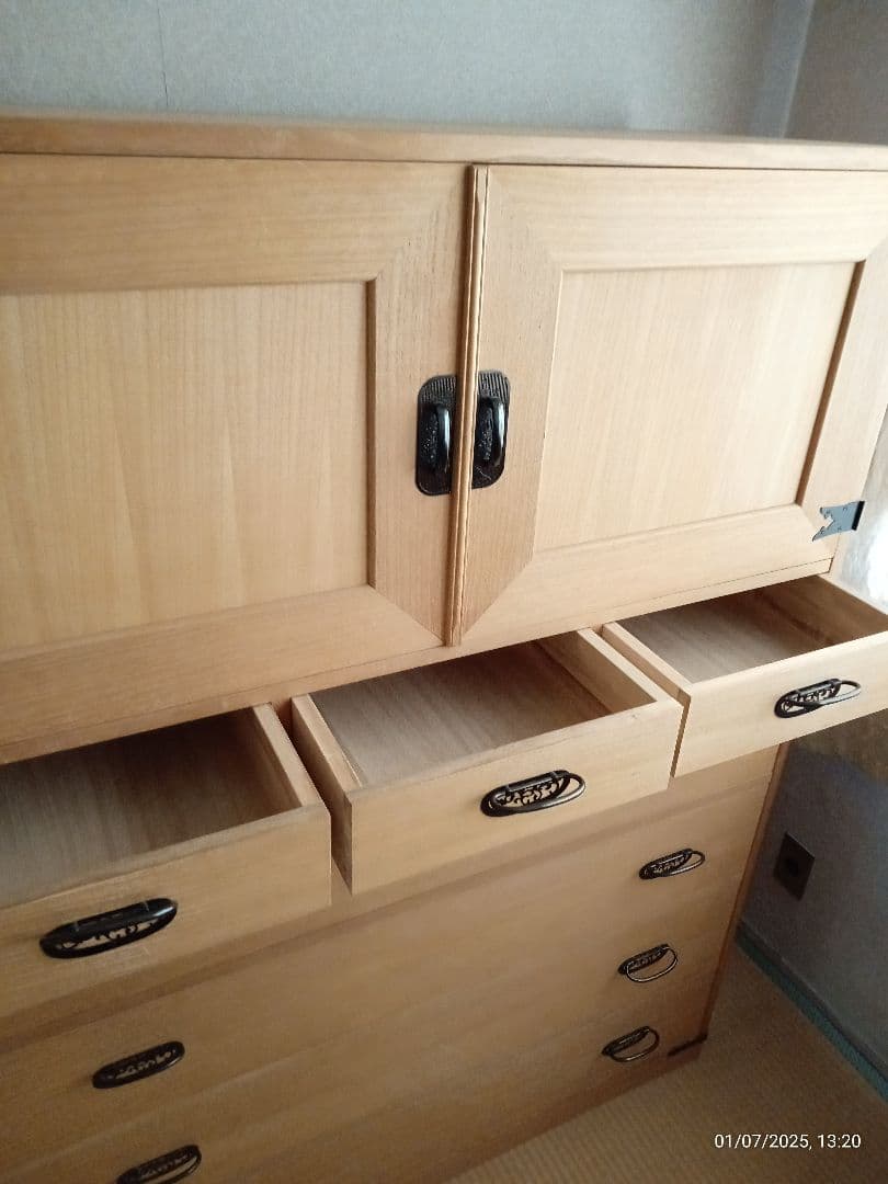 桐箪笥　桐たんす　桐タンス　着物箪笥　和箪笥　昭和レトロ 扉盆