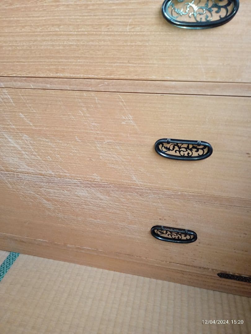 桐箪笥　桐たんす　桐タンス　着物箪笥　和箪笥　昭和レトロ 扉盆