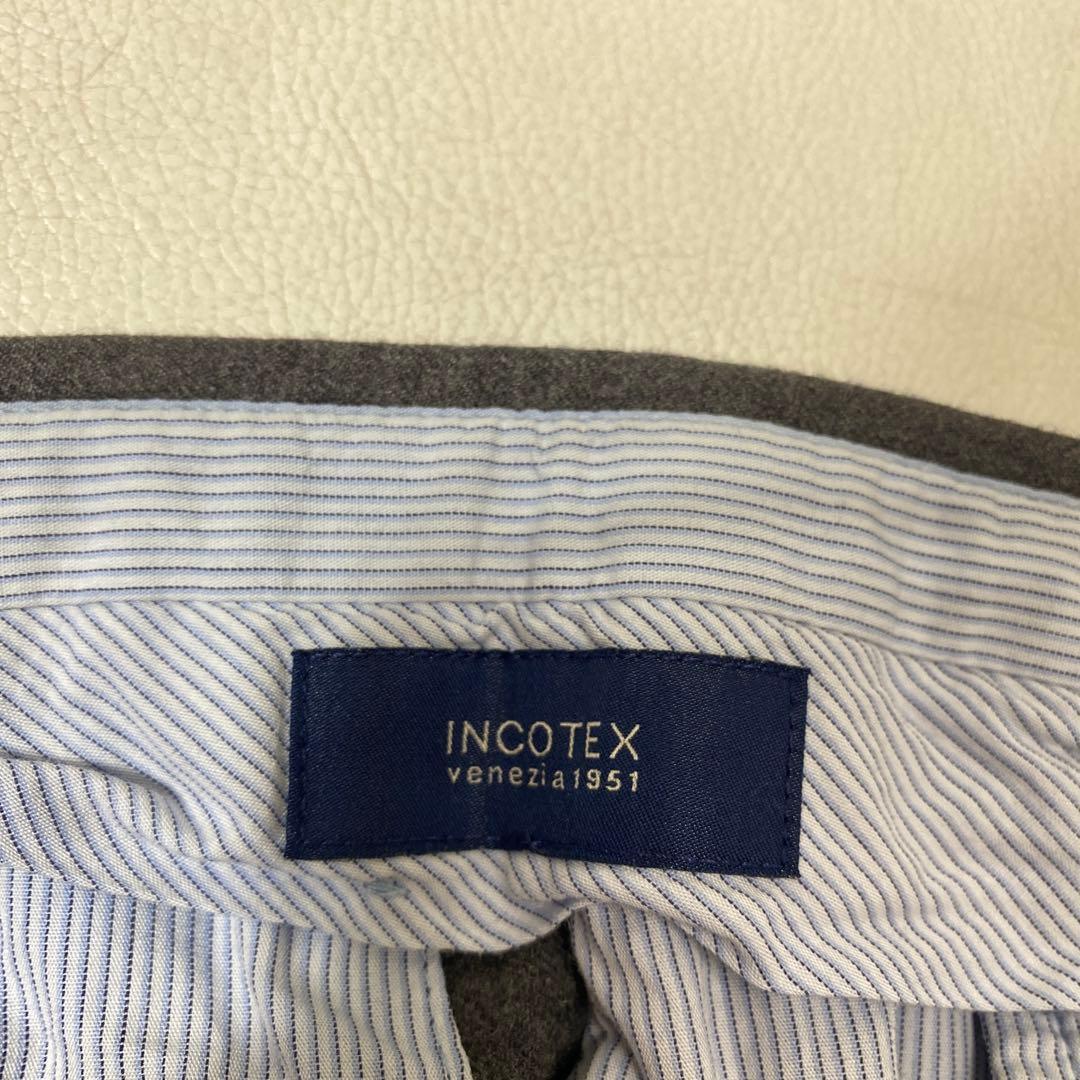 INCOTEX 希少サイズ56 1ATX36 ウール スラックス ノープリーツ