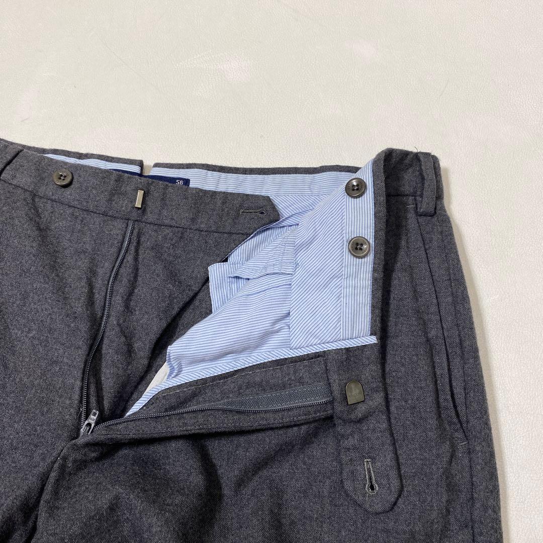 INCOTEX 希少サイズ56 1ATX36 ウール スラックス ノープリーツ