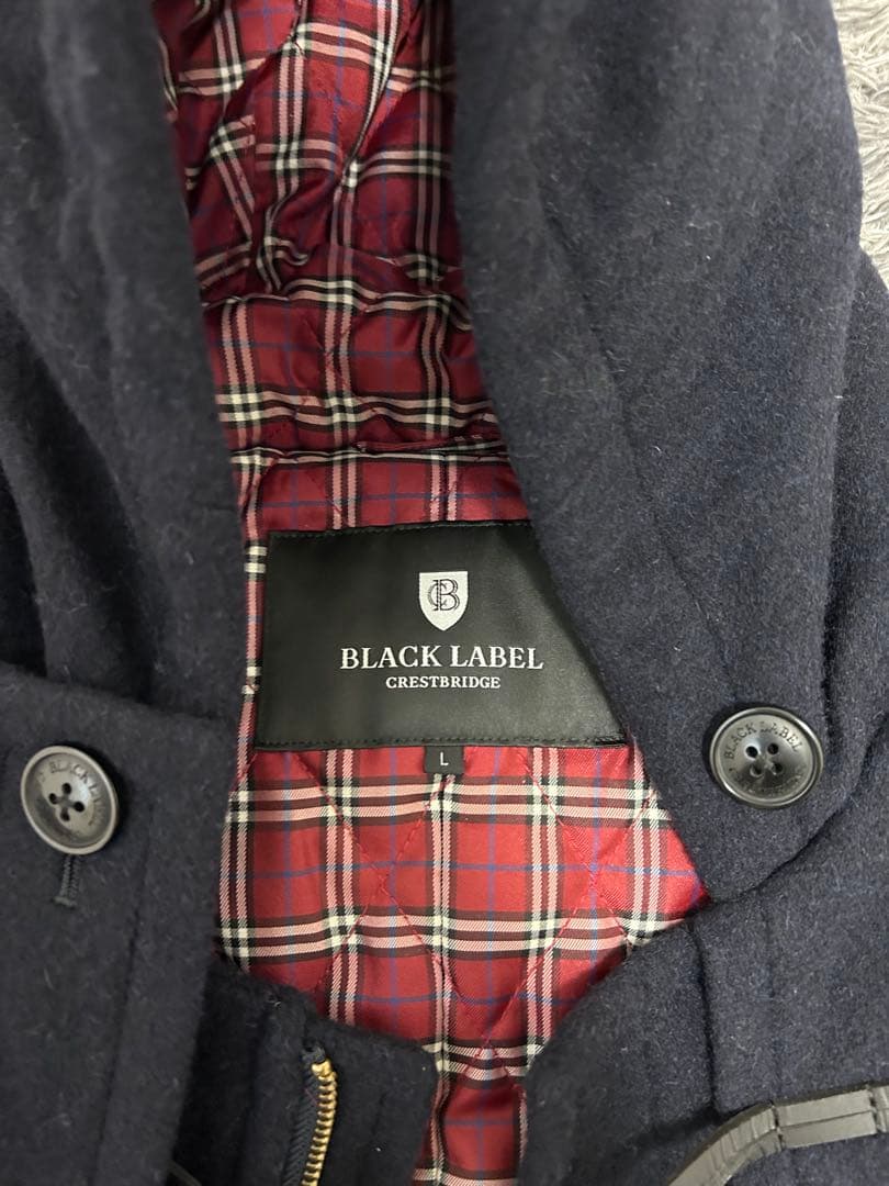 BLACK LABEL CRESTBRIDGE ダッフルコート L ネイビー