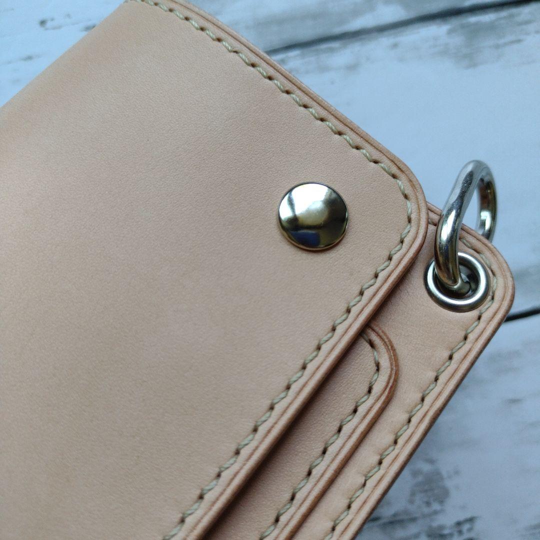 3層　ミドルトラッカー　ウォレット　財布　本革