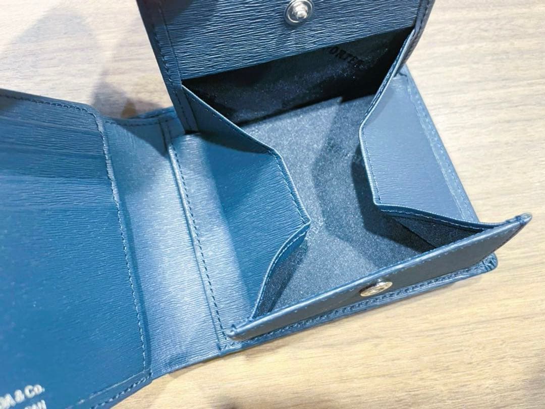 PORTER　ポーター　型番052-02204　二つ折り財布　レザー　ネイビー