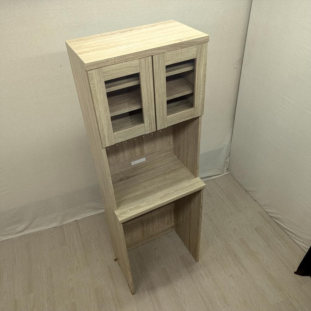 美品　lowya　ロウヤ　レンジボード　レンジ台　食器棚　家電収納　収納　整理