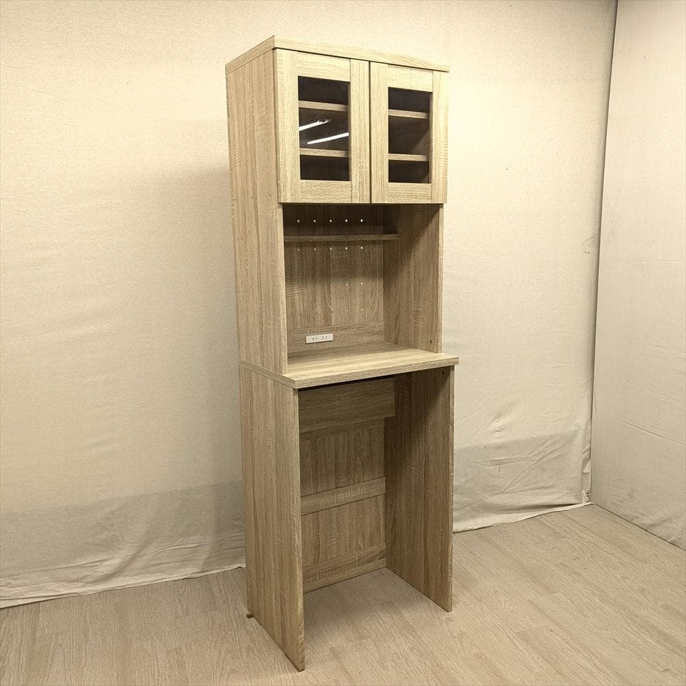 美品　lowya　ロウヤ　レンジボード　レンジ台　食器棚　家電収納　収納　整理