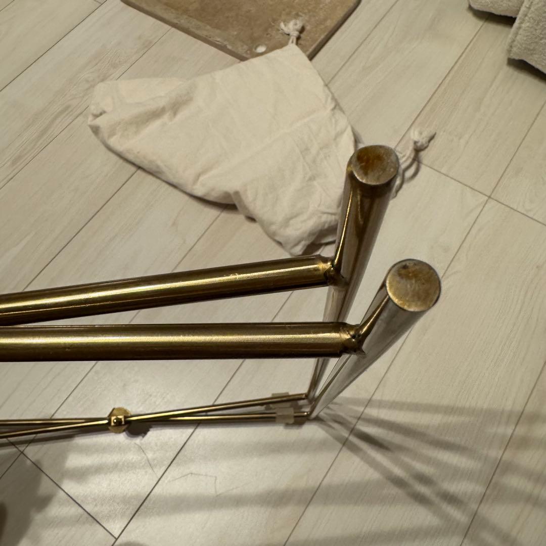 zara / 天然石天板の長方形サイドテーブル