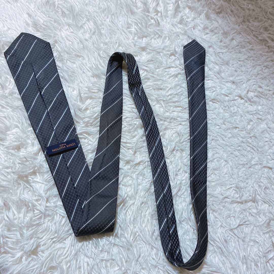 ♾️A氣ちゃんX♾️ ⭐️ルイヴィトン　マイクロダミエ　ネクタイ　光沢