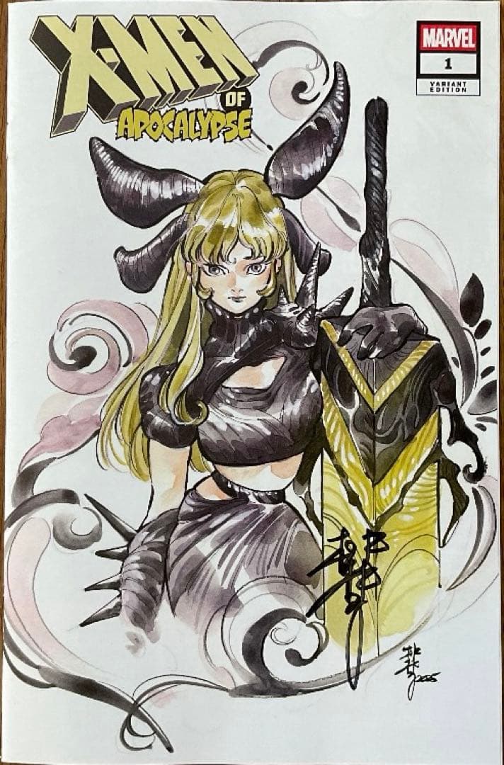 X-men 桃桃子 Magik サイン入り エクスクルーシブ表紙 アメコミリーフ