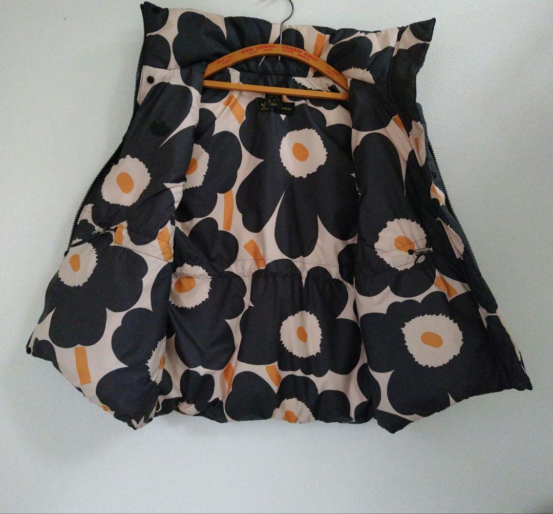 アディダス×マリメッコ コラボ リバーシブル ジップアップ ダウンベスト XS