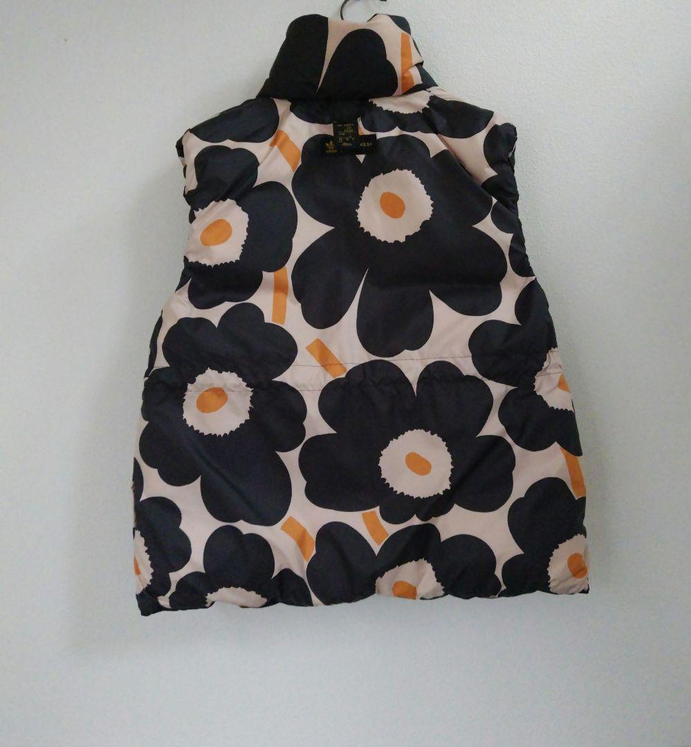 アディダス×マリメッコ コラボ リバーシブル ジップアップ ダウンベスト XS